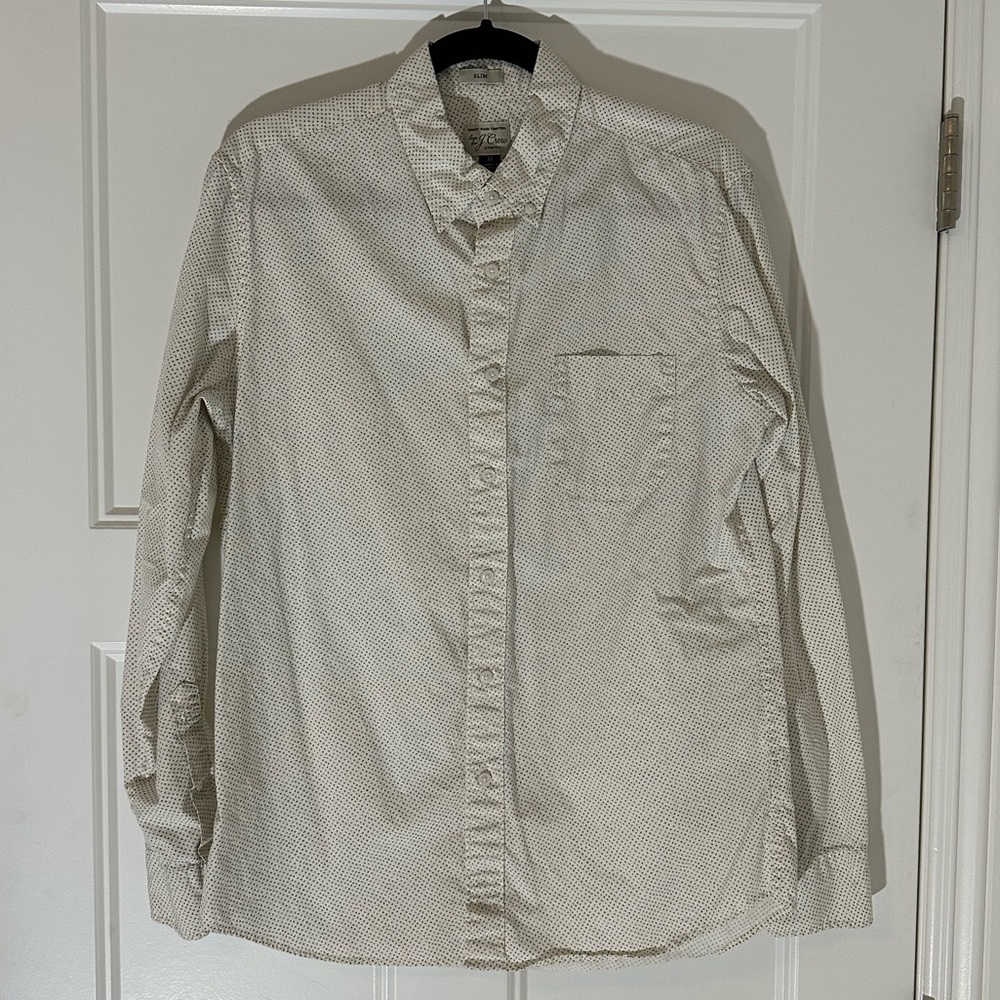 Slim fit LS button down